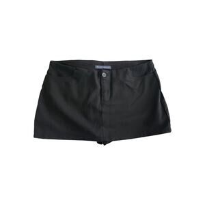 Brandy Melville Black Low Rise Mini Skort - One Size
